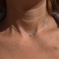 Collar Crivelli Mujer NUDE in Oro blanco Diamante 0.42 Ct 000-4060NS - 000-4060NS